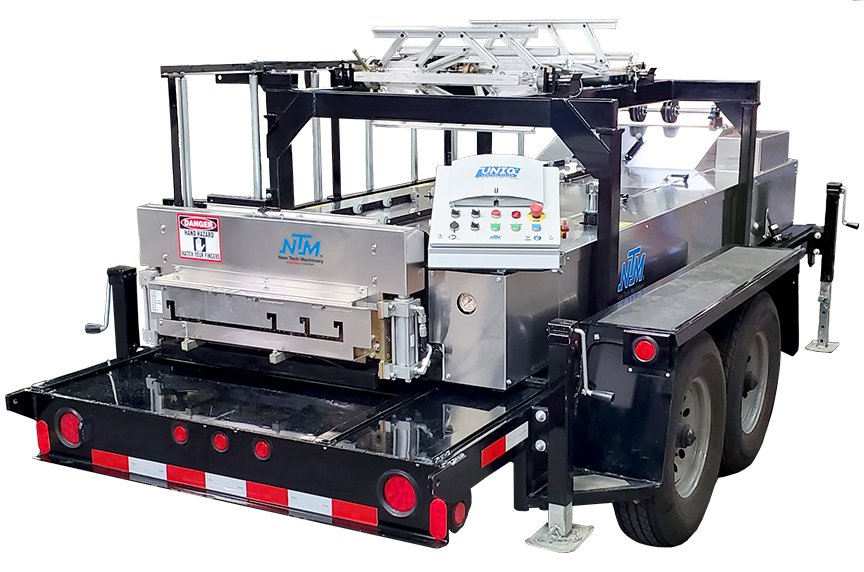 (article) What to Know About the SSQ II™ Roof Panel Machine: Features & Benefits NTM SSQ II roof panel machine with UNIQ automatic controller