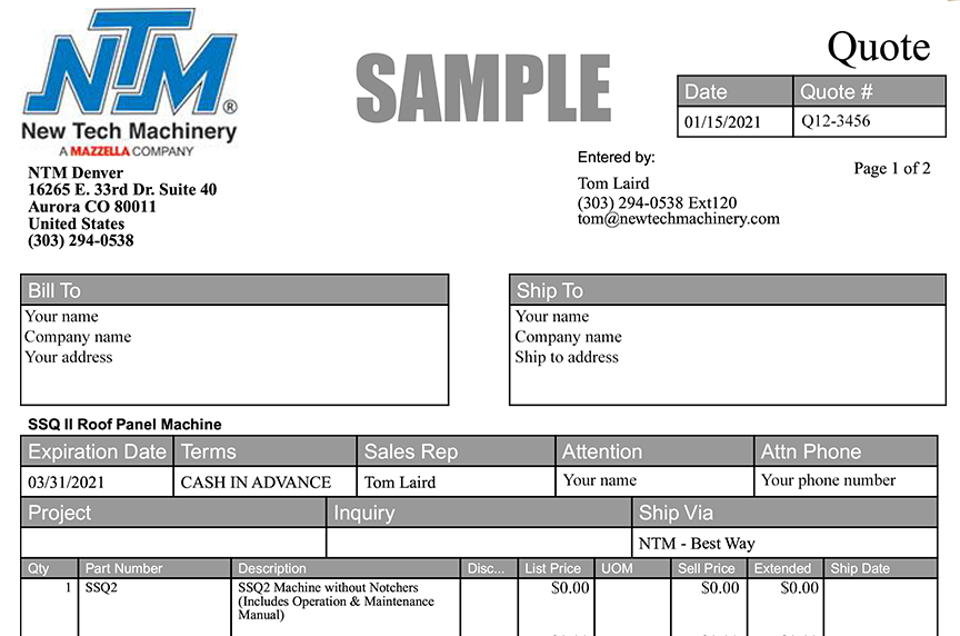 (article) How to Purchase New Portable Rollforming Equipment from New Tech Machinery (article) How to Purchase New Portable Rollforming Equipment from New Tech Machinery