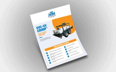 5VC-5V Crimp Roof Panel Machine Flyer – Spanish