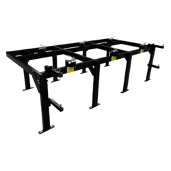 Triple overhead reel rack