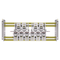 Set of striation rib rollers in a frame for the 5VC