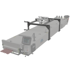 WAV panel machine with single overhead reel stand