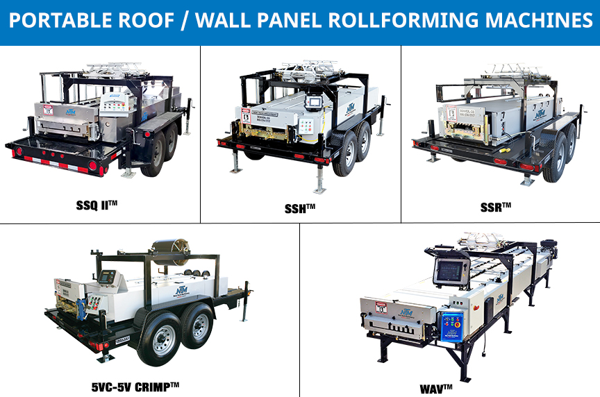 (article) Best Portable Roof & Wall Panel Rollforming Machine Accessories NTM portable roof and wall panel rollforming machines