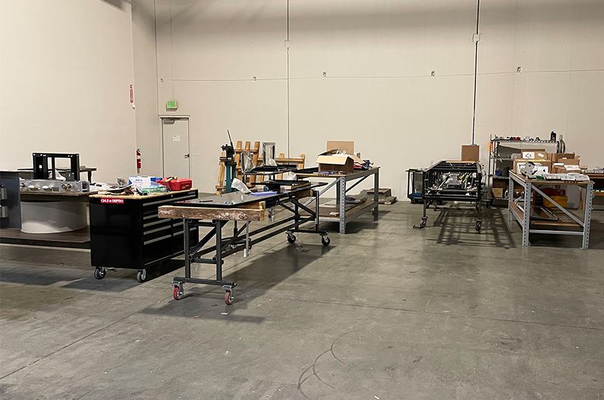 research and development area in NTM building