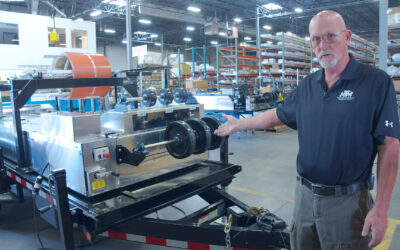 New Tech Machinery Roof Panel Machine Trailer & Transport Overview
