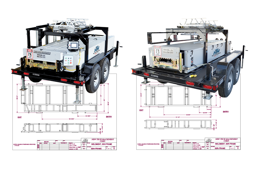 SSH and SSR machines with line drawing diagram underneath