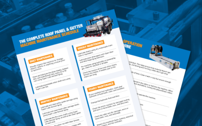 The Complete Roof Panel and Gutter Machine Maintenance Schedule