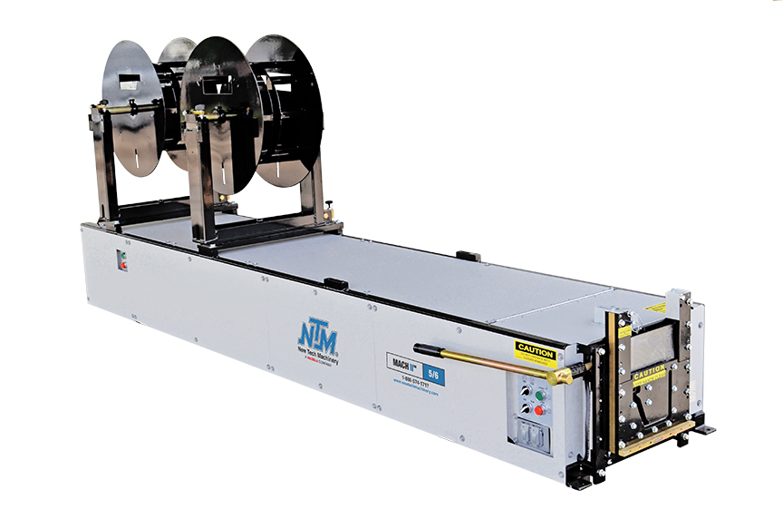 a MACH II combo gutter machine from new tech machinery
