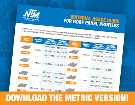 Download the metric material usage guide
