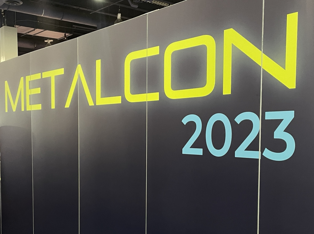MetalCon 2023 marketing sign