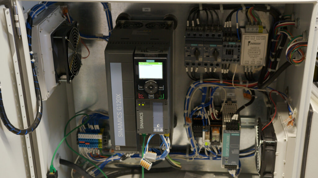 Variable frequency drive in the WAV Wall Panel Machine.