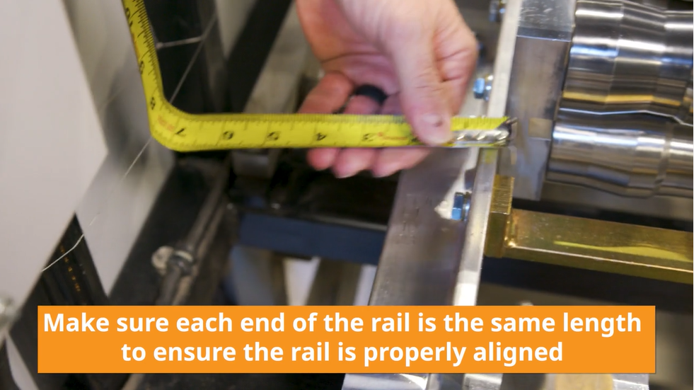 Width alignment measurement.