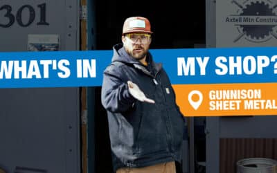 Metal Roof Manufacturer Shows New Tech Machinery Around His Shop
