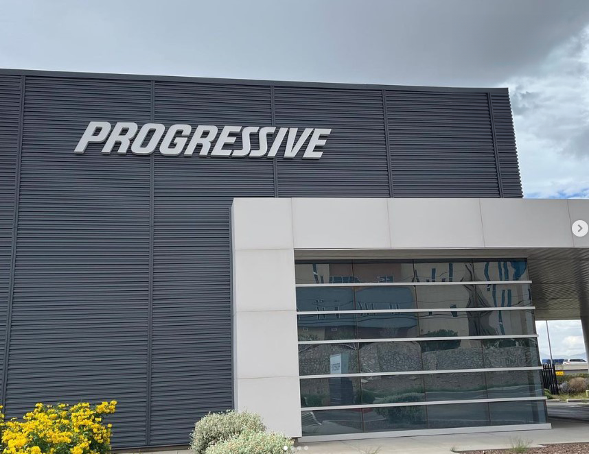 Building made with WAV metal wall panels from an NTM WAV machine.