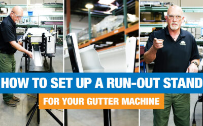 How To Set Up A Run-Out Stand For Your New Tech Machinery Gutter Machine