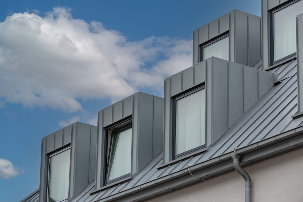 Metal roofing on complex