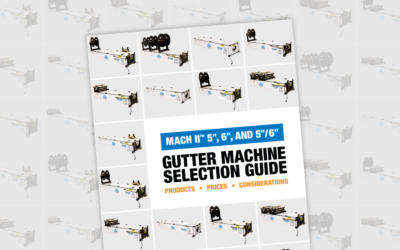 NTM’s Mach II Gutter Machine Selection Guide
