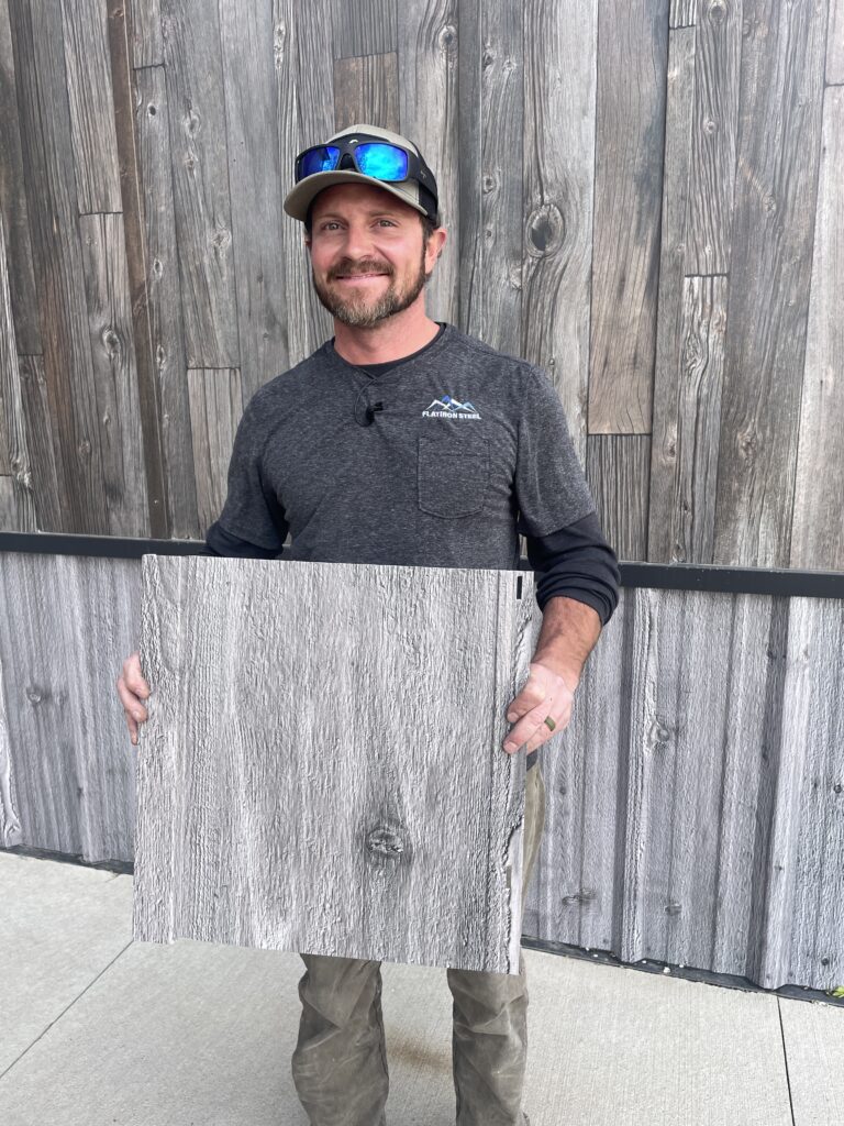 Board and batten wood grain