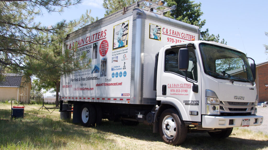 C&S rain gutters truck